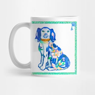 Watercolor portrait of Staffordshire dog Mug